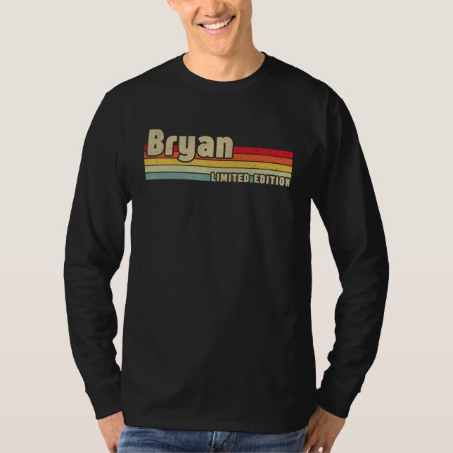 Bryan Gift Name Personalized Birthday Funny Christ T-Shirt (Front)