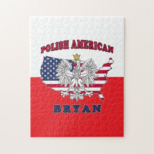 Bryan Texas Polish American Jigsaw Puzzle (Vertical)
