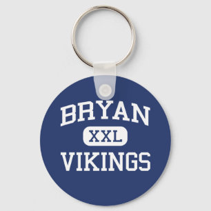 Bryan - Vikings - Bryan High School - Bryan Texas Keychain