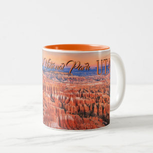 Bryce Canyon Desert Sunset Photo Two-Tone Coffee Mug