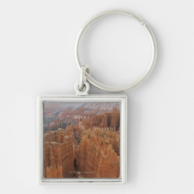 Bryce Canyon hoodoos and Thor's hammer Keychain (Front)