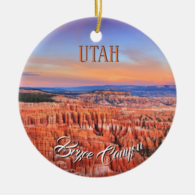 Bryce Canyon National Park Ceramic Ornament (Front)