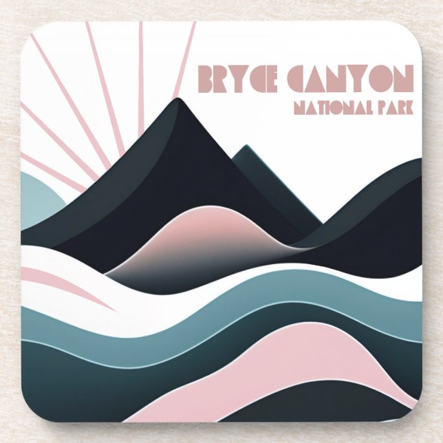 Bryce Canyon National Park Coloured Hills Coaster (Front)