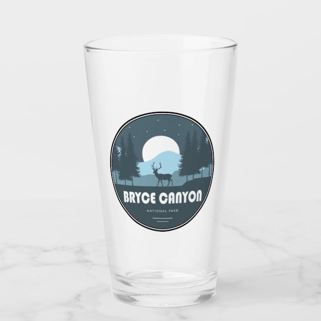 Bryce Canyon National Park Deer Glass (Front)