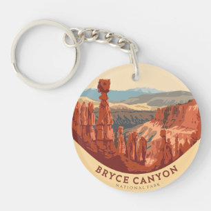 Bryce Canyon National Park Hoodoos Keychain