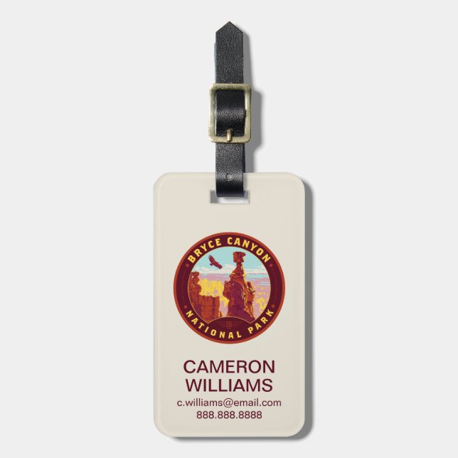 Bryce Canyon National Park Luggage Tag (Front Vertical)
