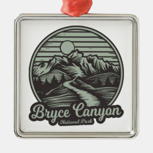 Bryce Canyon National Park Mountain Trail Metal Ornament