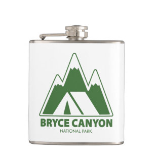 Bryce Canyon National Park Mountains Camping Hip Flask