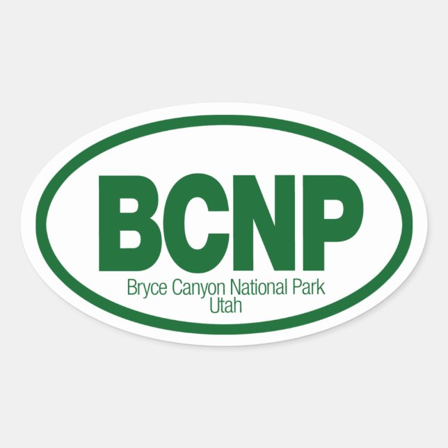 Bryce Canyon National Park Oval Sticker (Front)