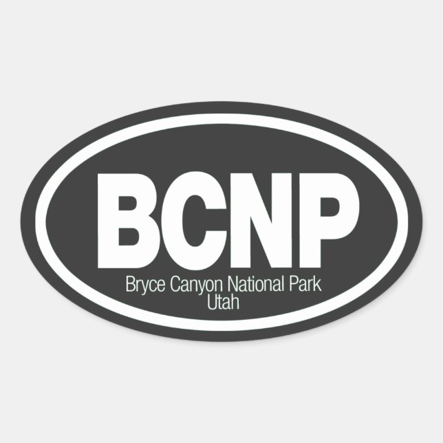 Bryce Canyon National Park Oval Sticker (Front)