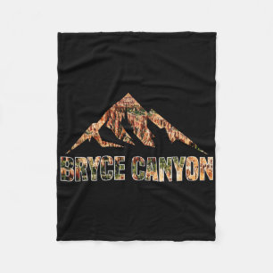Bryce Canyon National Park Souvenir Utah Hiking Ou Fleece Blanket