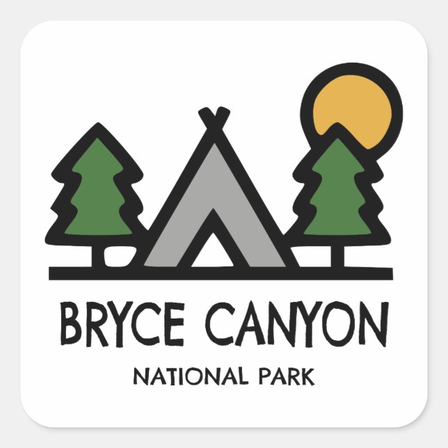 Bryce Canyon National Park Square Sticker (Front)