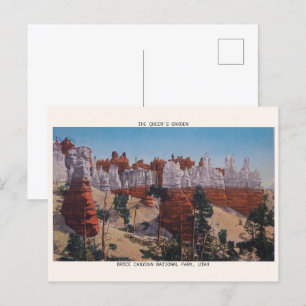 bryce canyon national park THE QUEENS COURT Postcard