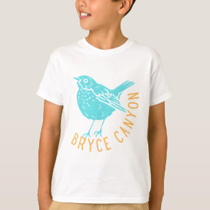 Bryce Canyon national park thrush bird logo T-Shirt
