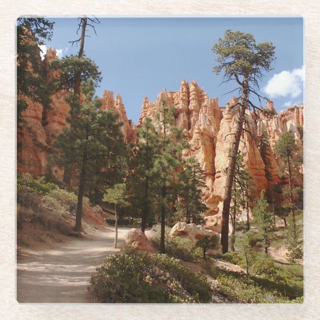 Bryce Canyon National Park Trail Glass Coaster (Front)