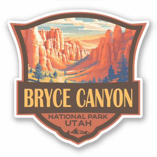 Bryce Canyon National Park Travel Art Vintage (Front)