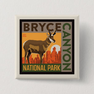 Bryce Canyon National Park   Utah 2 Inch Square Button
