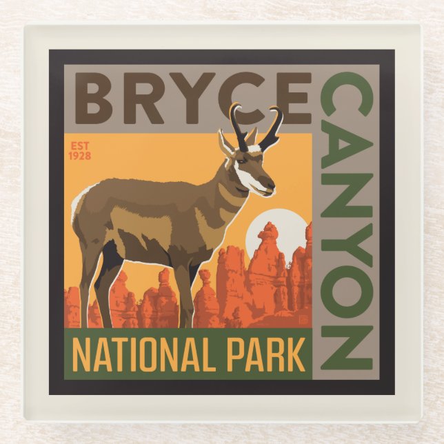 Bryce Canyon National Park | Utah Glass Coaster (Front)
