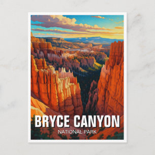 Bryce Canyon National Park Utah Sunset Postcard