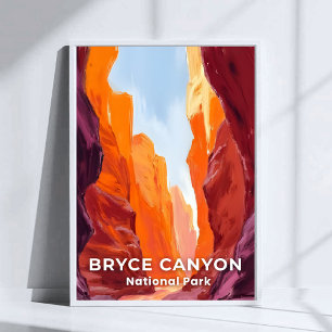 Bryce Canyon National Park Utah Travel Poster