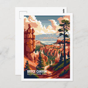 Bryce Canyon National Park Utah USA Postcard
