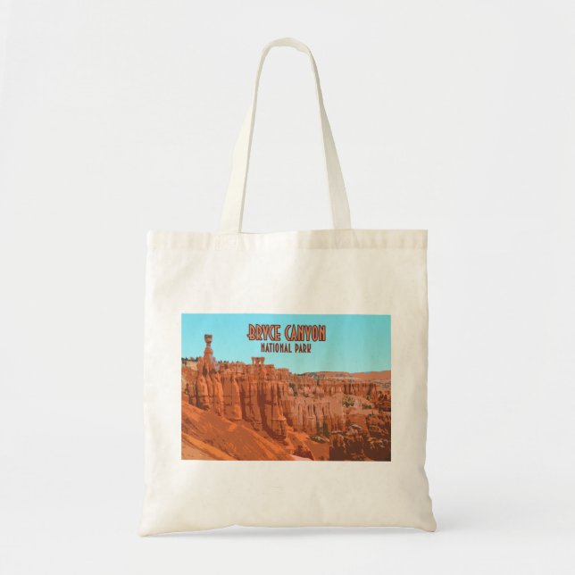 Bryce Canyon National Park Utah Vintage Tote Bag (Front)
