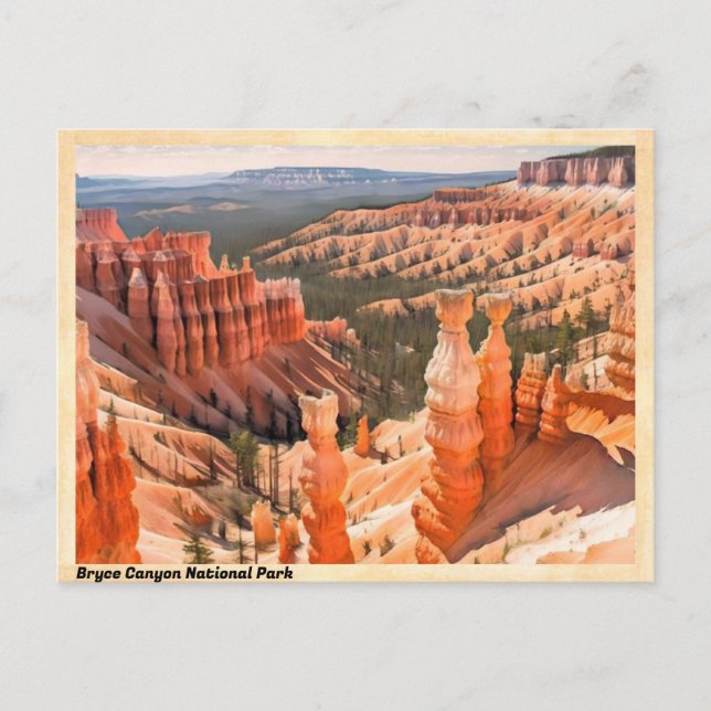 Bryce Canyon National Park Vintage Postcard (Front)