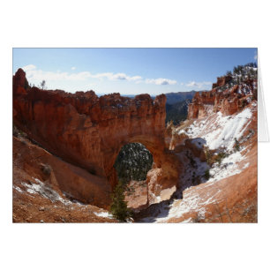Bryce Canyon Natural Bridge Snowy Landscape Photo