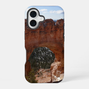 Bryce Canyon Natural Bridge Snowy Landscape Photo iPhone 16 Case