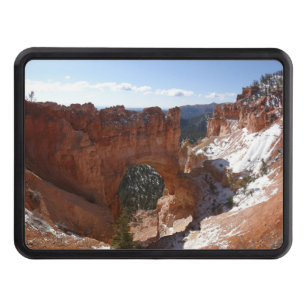 Bryce Canyon Natural Bridge Snowy Landscape Photo Trailer Hitch Cover