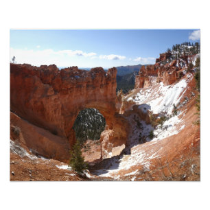 Bryce Canyon Pont naturel Paysage neigeux Photo