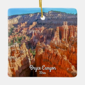Bryce Canyon Travel Photo 2-sided Christmas Ceramic Ornament