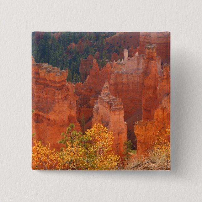Bryce Canyon Utah 2 Inch Square Button (Front)