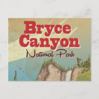 Bryce Canyon Vintage Travel Poster