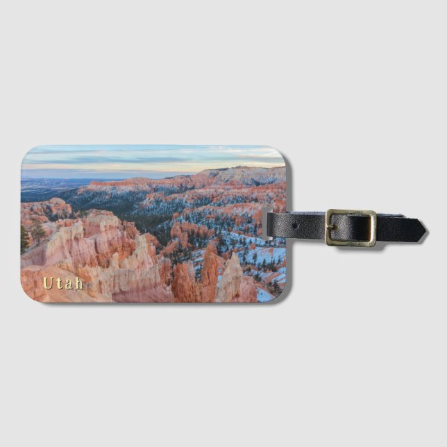 Bryce Canyon Winter Landscape  Luggage Tag (Front Horizontal)