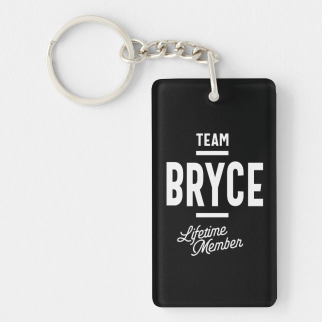 Bryce Personalized Name Birthday Gift Keychain (Front)