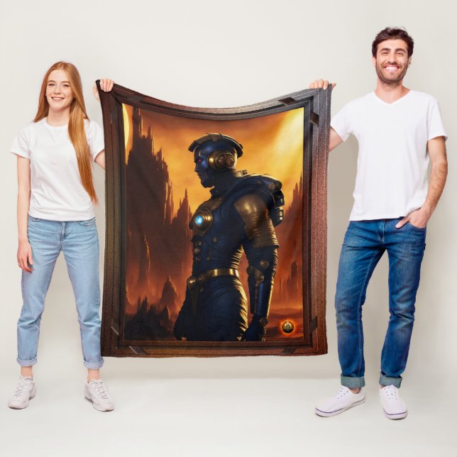 Brygdon Of The Fifth Imperium by Xzendor7 Fleece Blanket (In Situ)