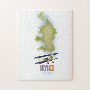 Bryher isles of scilly map jigsaw puzzle