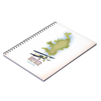 Bryher isles of scilly map notebook