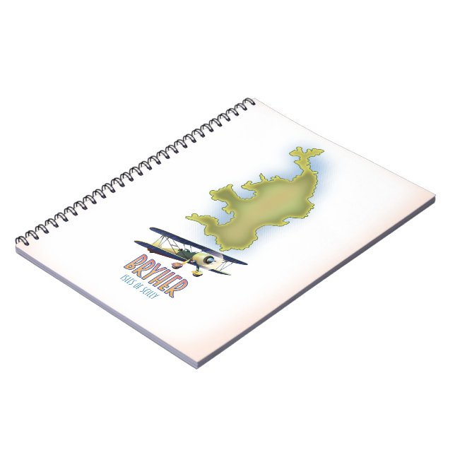 Bryher isles of scilly map notebook (Left Side)