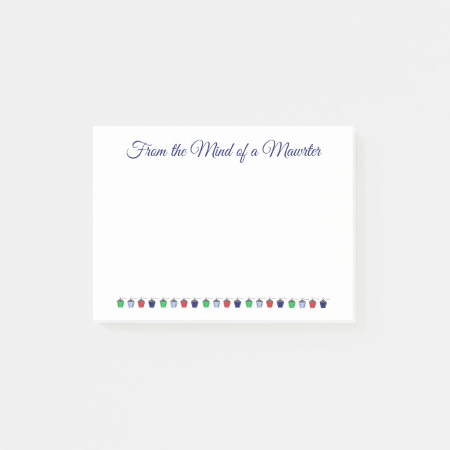 Bryn Mawr Colored Lanterns Post-it Notes (Front)