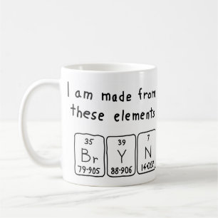 Bryn periodic table name mug
