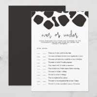 BRYNDLE Vache Imprimez sous Baby shower Carte de j