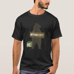 Bryson City North Carolina NC Cute Hitchhiking Bea T-Shirt