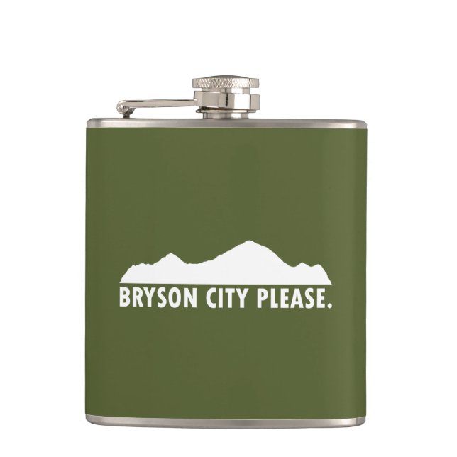 Bryson City Please Hip Flask (Front)