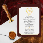 BS - Bachelor of Science Degree College Graduation<br><div class="desc">This graduation announcement for a BS (Bachelor of Science) graduate in any major can be utilized as an announcement and / or a party invitation through the "customization" option. The crisp white background against the maroon and the gold foil makes this design really pop. Design by Holiday Hearts Designs (rights...</div>