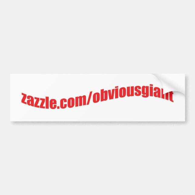 bS Bumper Sticker (Front)