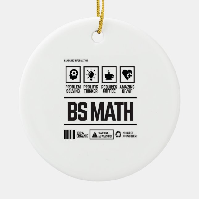 bs math ceramic ornament (Front)