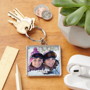 BSF Best Sister Friend Forever Photo Keychain