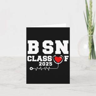 Bsn Bachelor Of Nursing Graduation Cl Of 2025 Grad Card